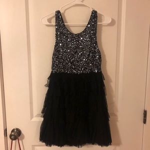 Alice + Olivia Sequin & Tulle Party Dress